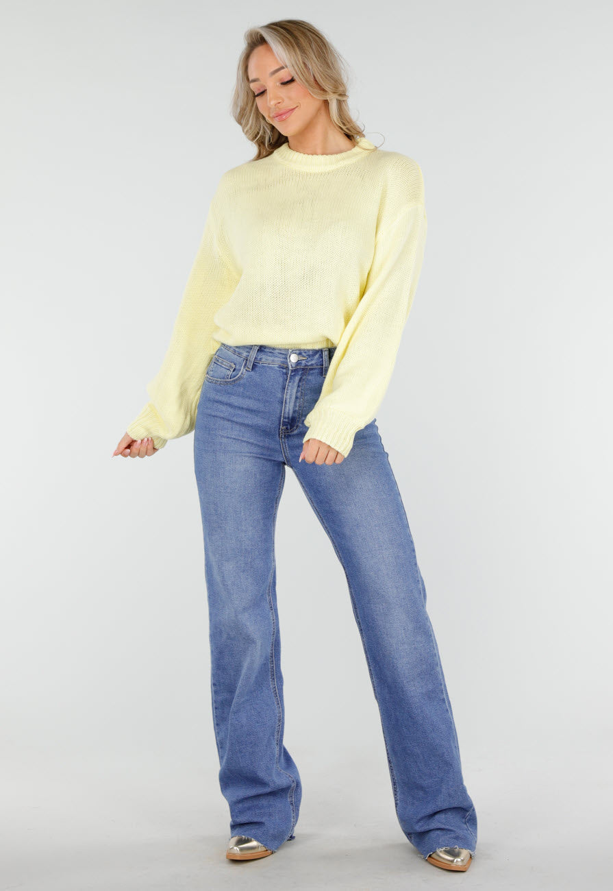 Redial Jeans Blauwe Tall Straight Leg Stretch Jeans met Rechte Pijpen