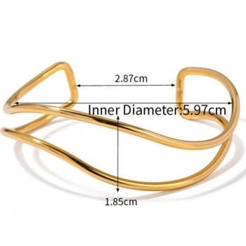 Gouden Golvende Armband