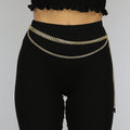 Triple Bodychain met love Munt