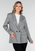 Dubbelknoop Blazer Grijs