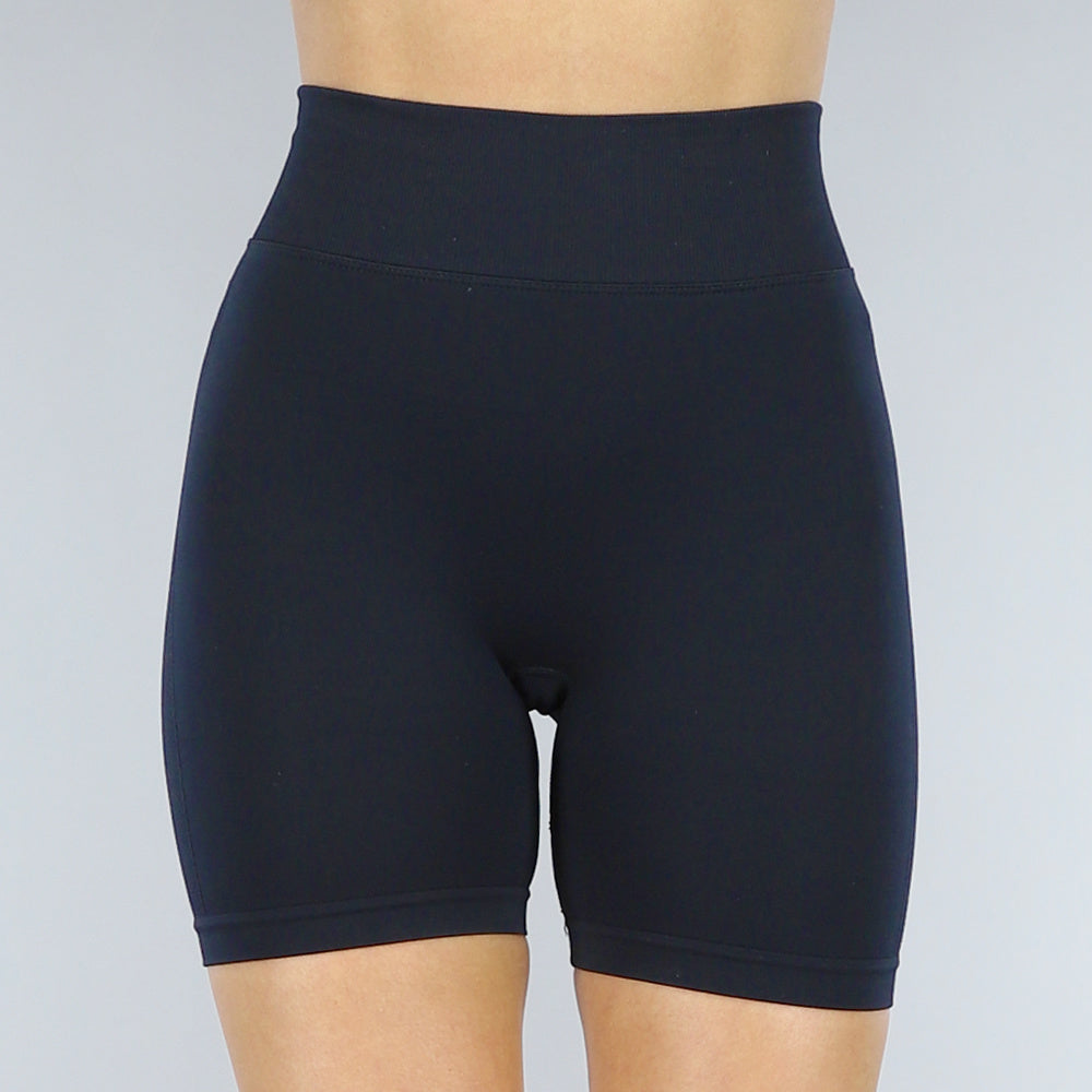 Zwarte Sport Short met Scrunch