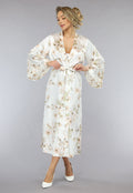 Lange Bridal Bloemenprint Kimono