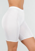 Witte Biker Short met Stretch