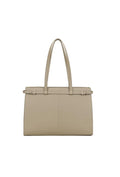Beige Shopper met Dubbele Schouderhengsels