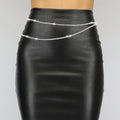 Cross bodychain met strass steentjes