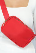 Rode Fanny Pack met Gesp
