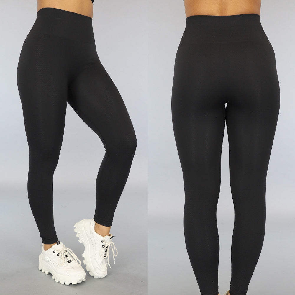 Zwarte High Waist Stretch Sport Legging