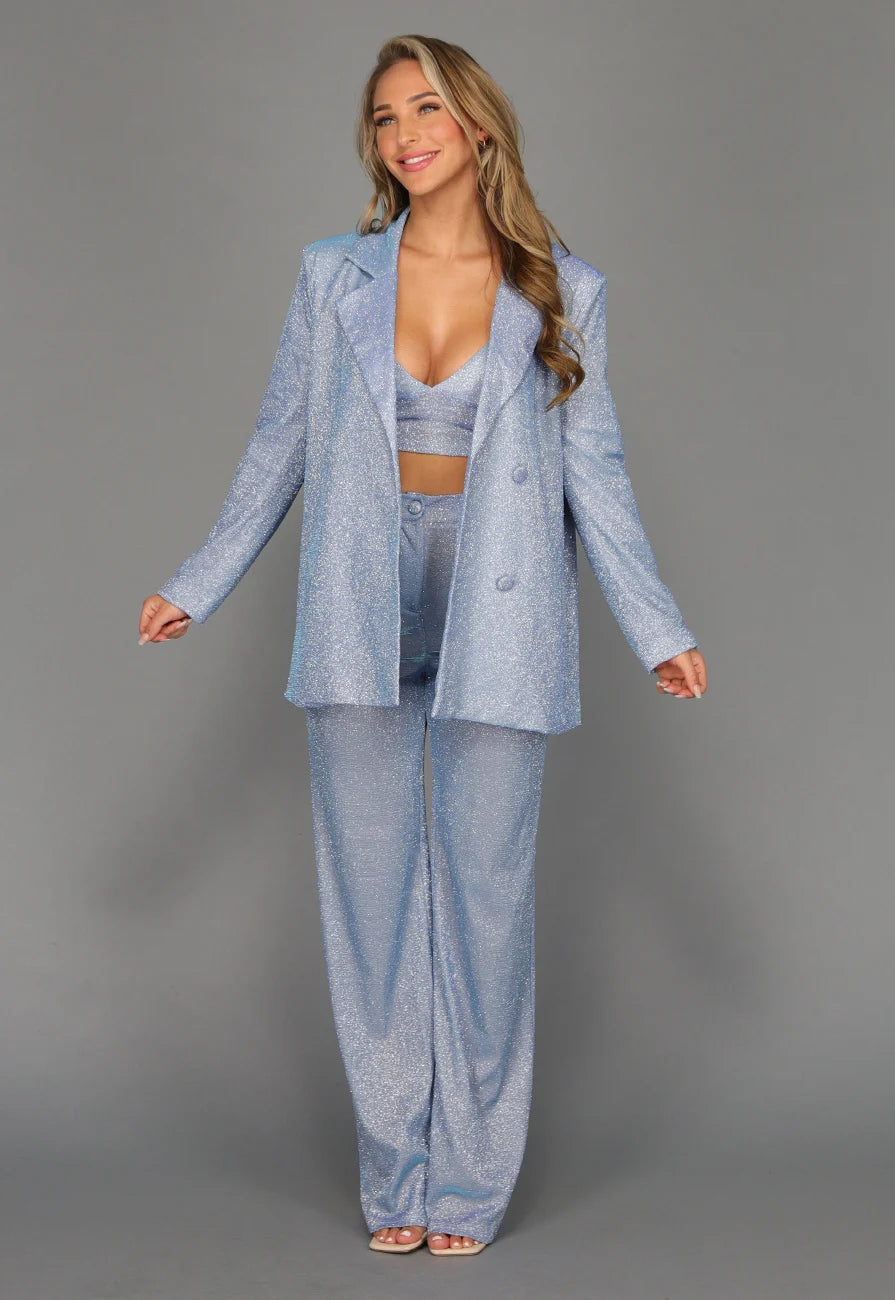 Icy Licht Blauw Glitter Pak 3-Delig