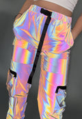 Holografisch Reflecterende Cargo Parachute Broek