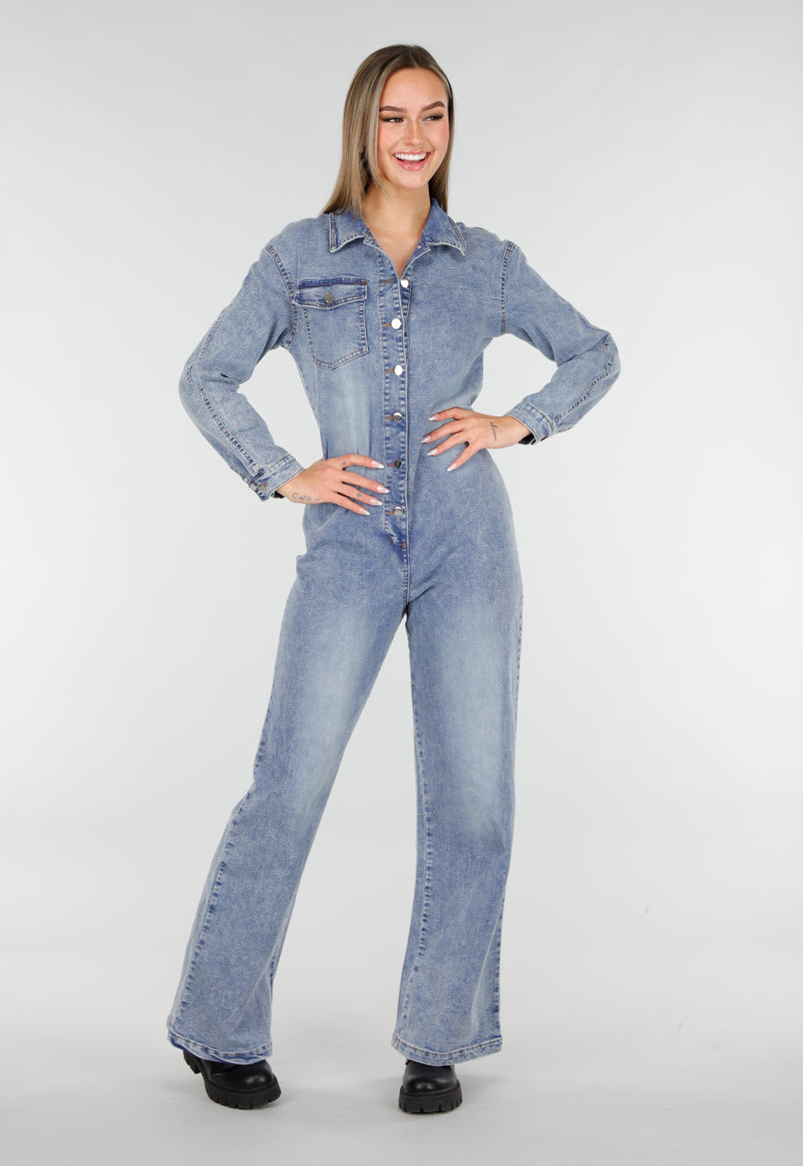Oversized Baggy Denim Jumpsuit