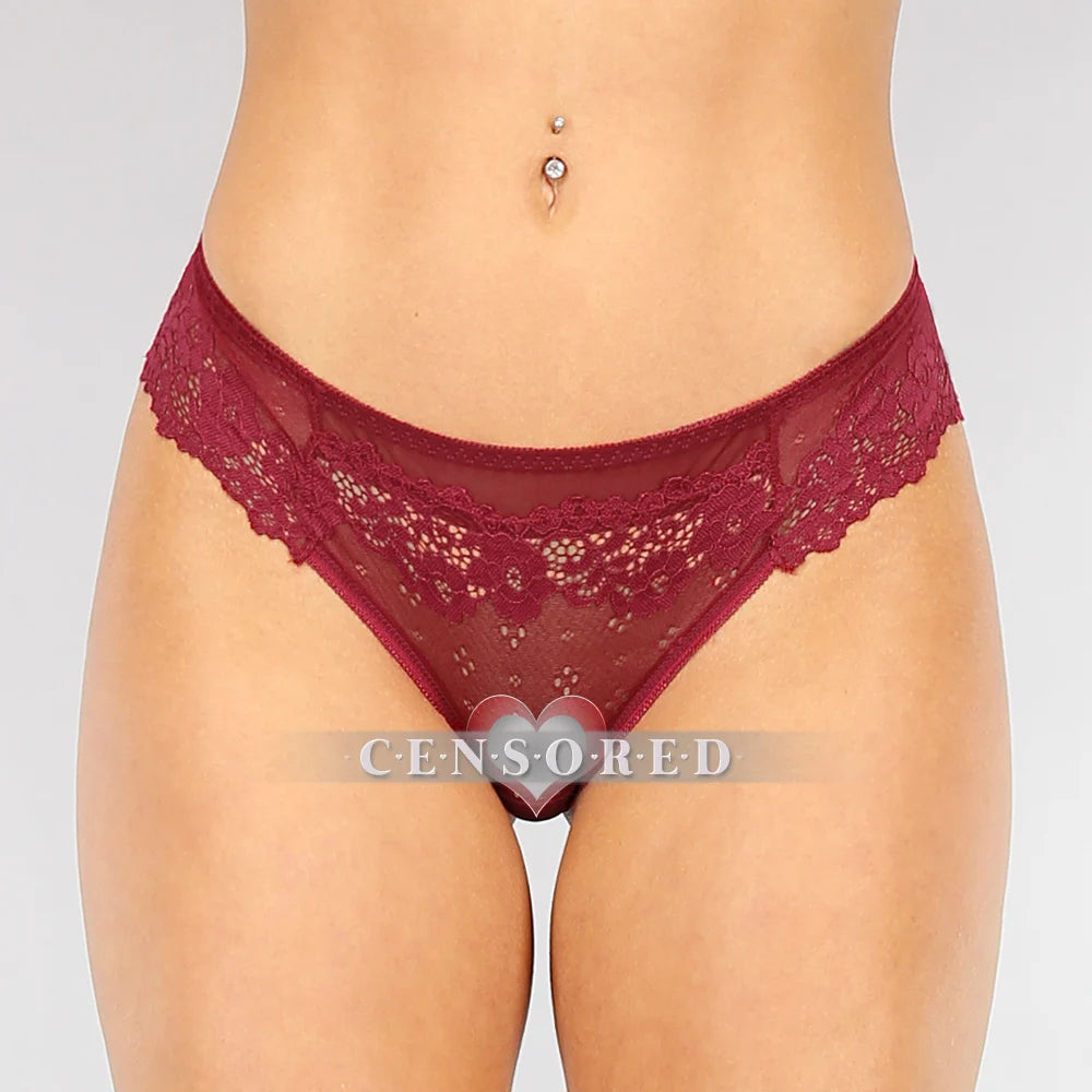 Rode Mesh String met Kanten Details