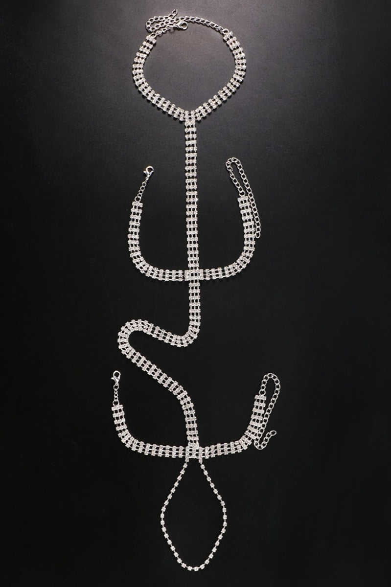 Zilveren Glitter Armsieraad