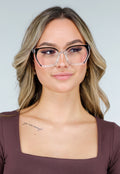 Transparante Bril met Zwart Frame
