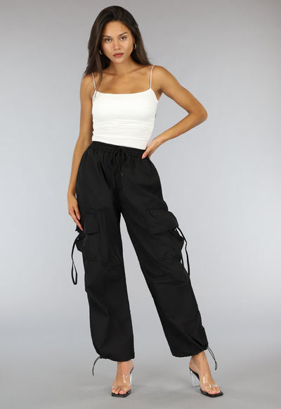 Zwarte Parachute Cargo Broek