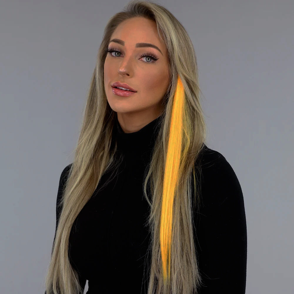 Clip in Haarextension Neon Oranje