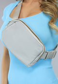 Lichtgrijze Crossbody Tas