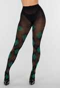 Groene Panty met Argyle Print