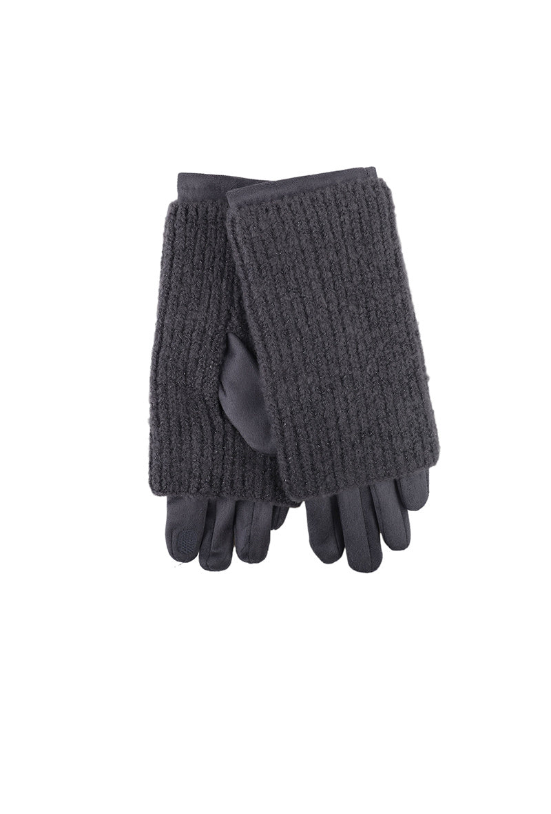 Suèdelook Overslag Handschoenen