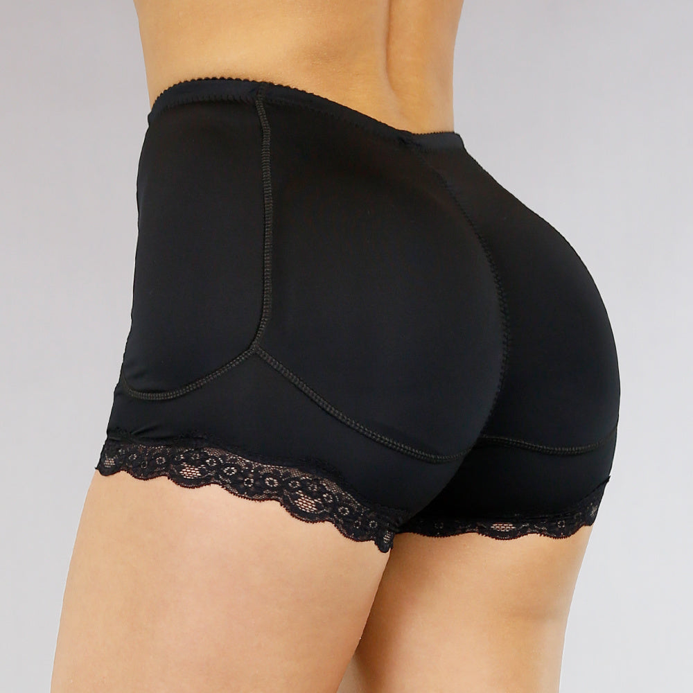 Zwarte Padded Butt Lift Short
