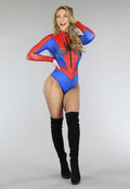 Elastische Longsleeve Spiderman Bodysuit