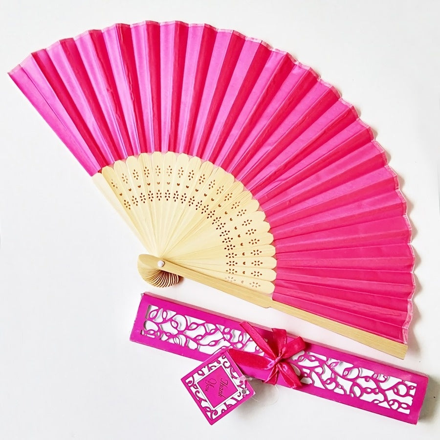 Zijden Bamboe Spaanse Waaier Magenta
