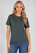 Grijs Basic T-Shirt met Lichte Stretch