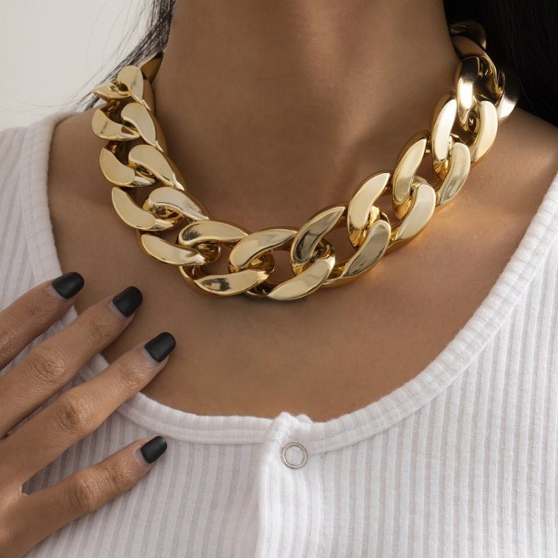 Extra Grote Schakelketting Goud
