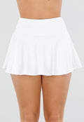 Witte Sport Skort met Binnenbroekje en Zakken