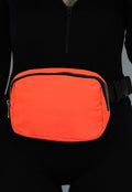 Neon Oranje Festival Tasje met Gespsluiting