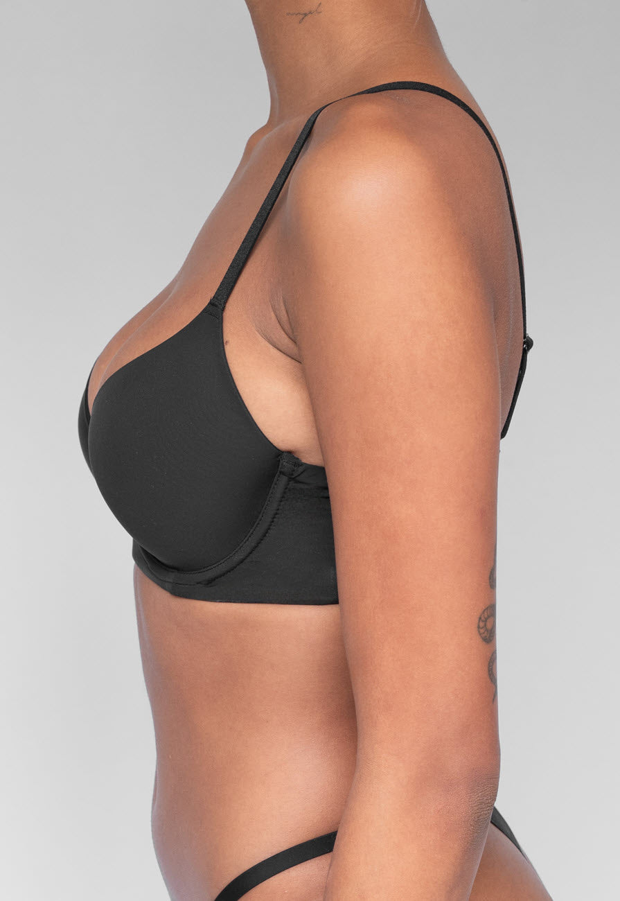 Basic Zwarte BH met Kruisbare Bandjes