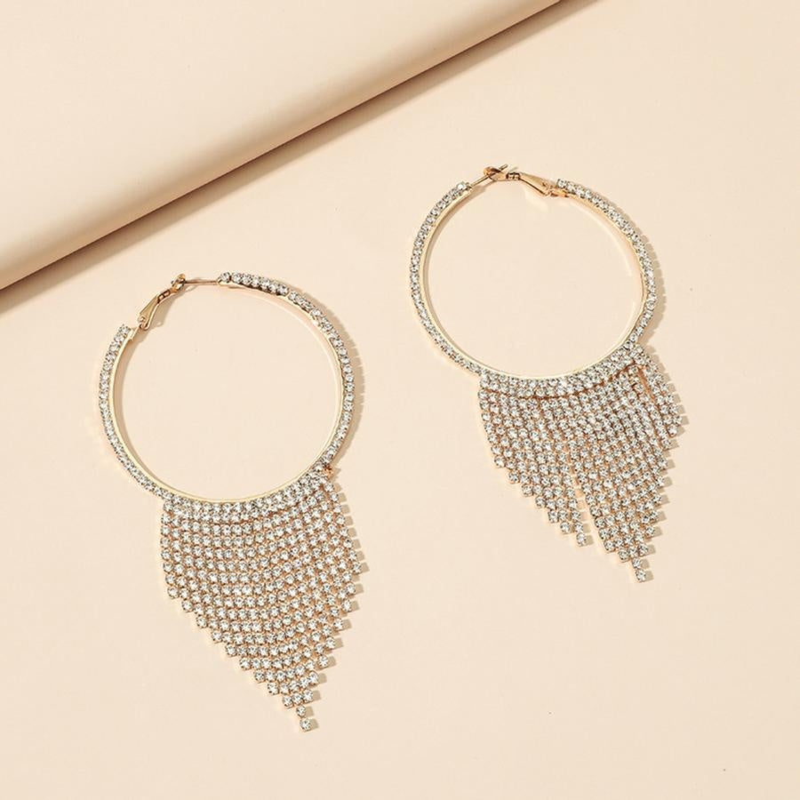 Gouden Fringe Oorbellen