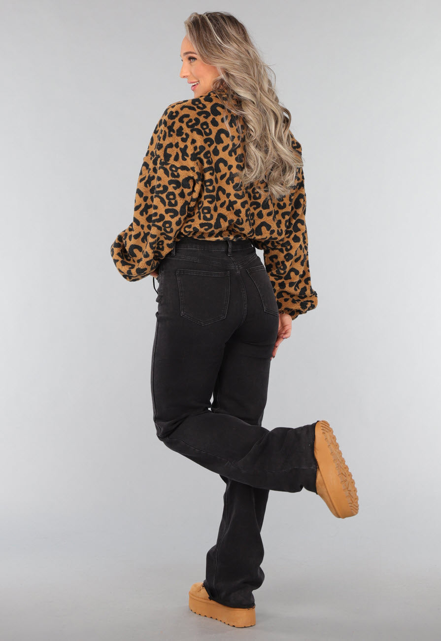 Fleece Panterprint Jasje