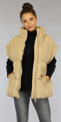 Oversized Bodywarmer Camel