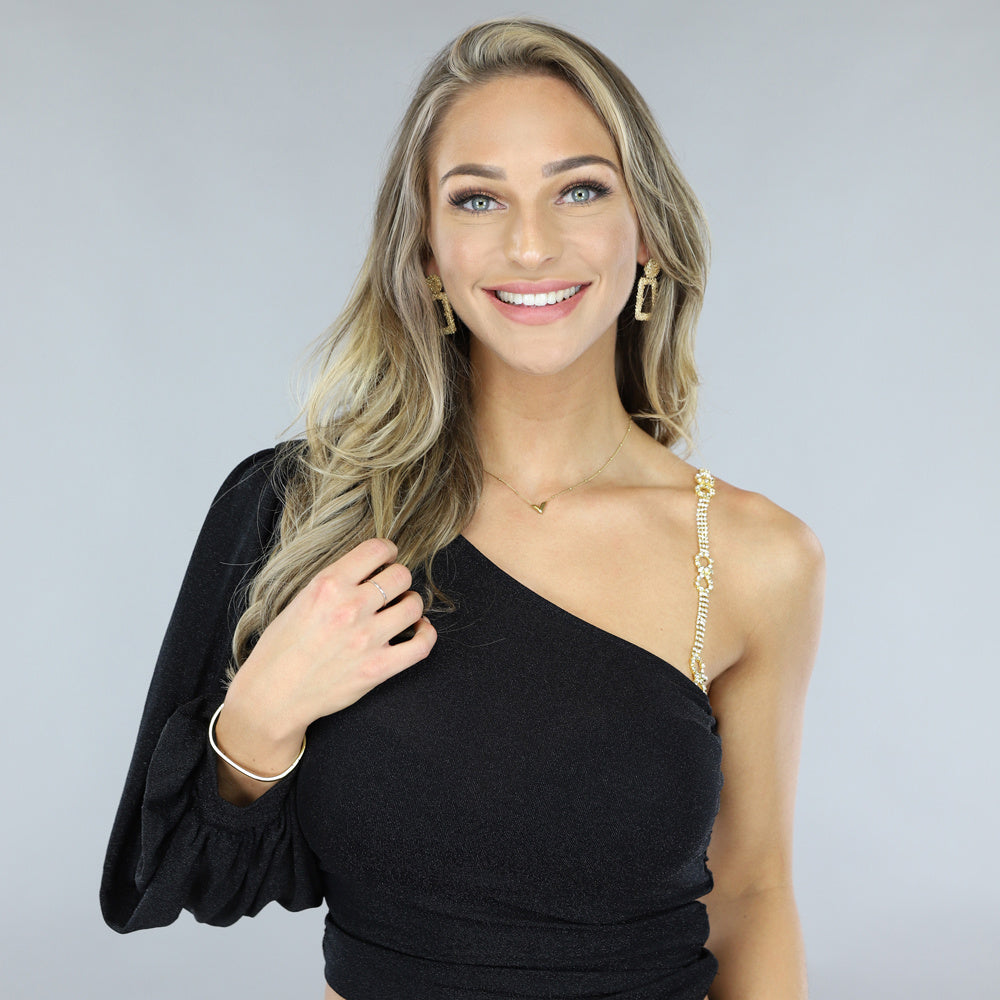 Gouden Strass Bh Band met Infinity Teken
