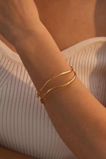 Gouden Golvende Armband